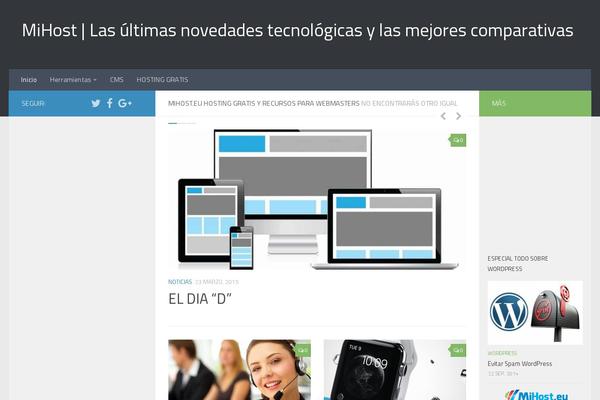 Hueman-child-master theme site design template sample