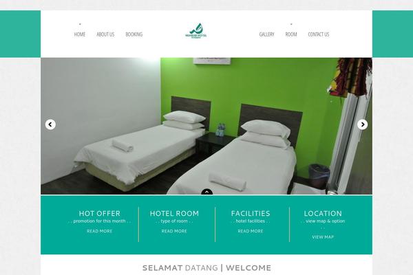 Paradise theme site design template sample
