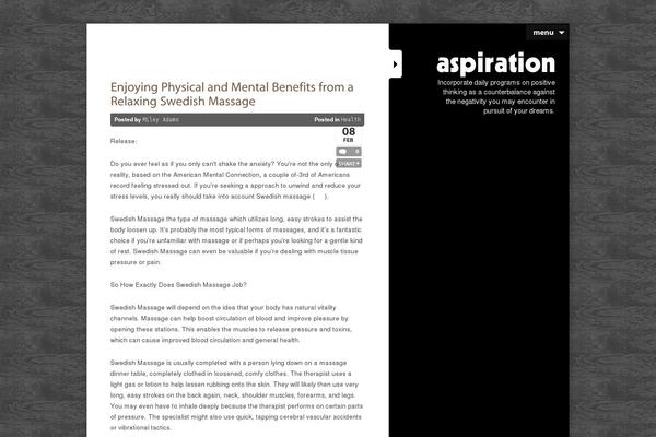 Aspiration theme site design template sample