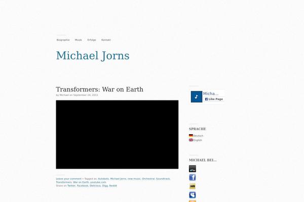Modernist theme site design template sample