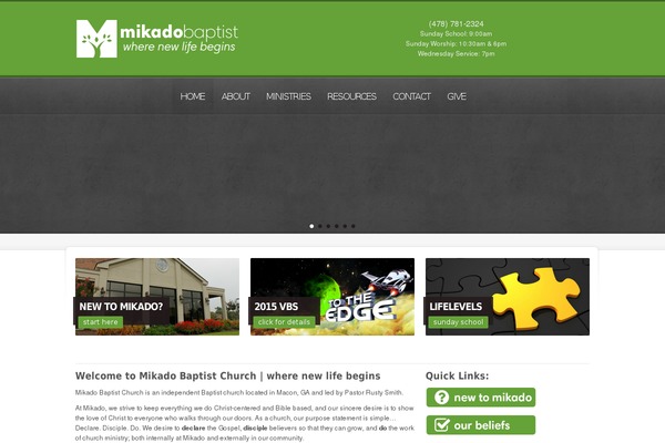 Churchope theme site design template sample