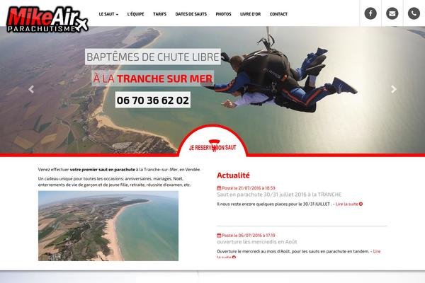 Mike theme site design template sample