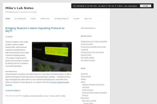 Site using EU Cookie Law plugin