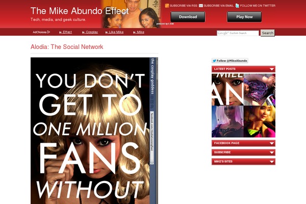 Site using Hackadelic Widget Voodoo plugin