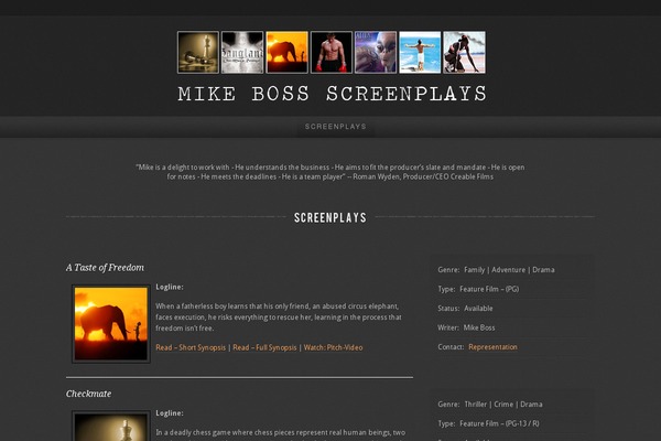 Personality theme site design template sample