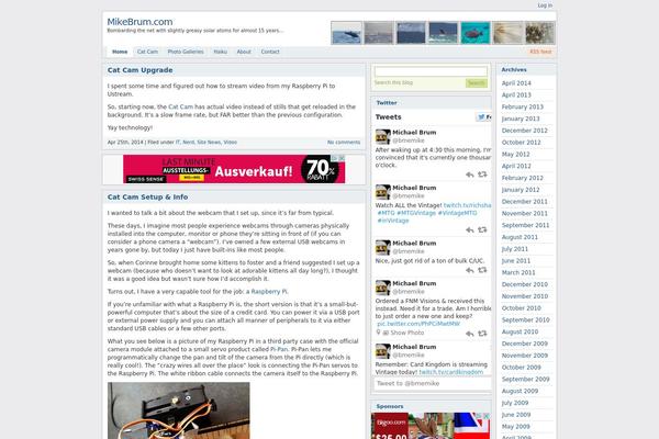Blocks theme site design template sample