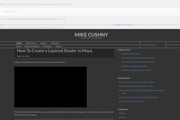 mikecushny.com site used Miniva
