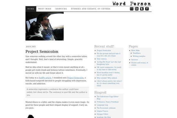 Pilcrow theme site design template sample