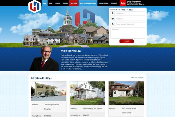 RealEstate theme site design template sample