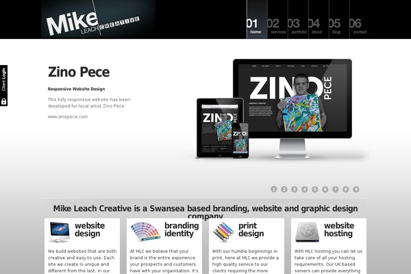 Sparks theme site design template sample