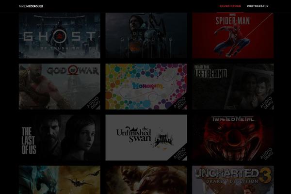 Photography theme site design template sample