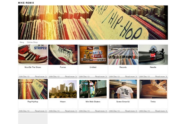 Photologger theme site design template sample