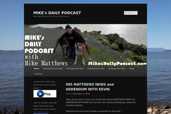 Twenty Eleven theme site design template sample