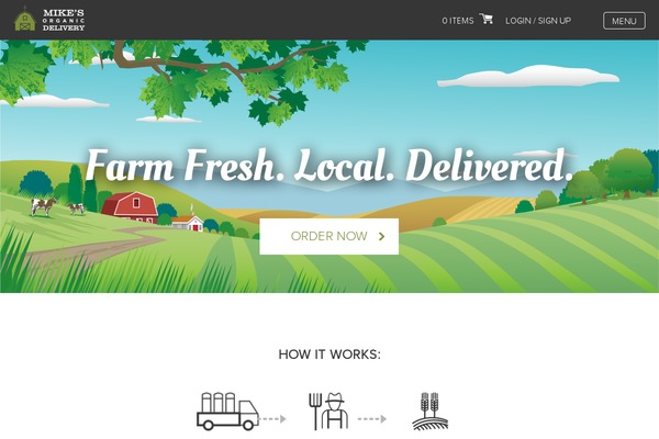 mikesorganicdelivery.com site used Organics