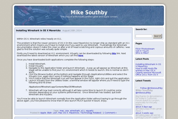mikesouthby.co.uk site used Yast-yet-another-standard-theme