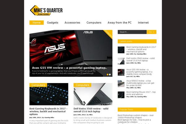 Gonzo theme site design template sample