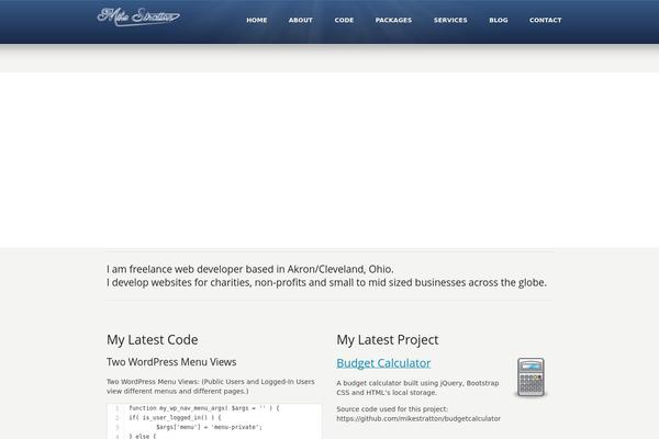 mikestratton.net site used Karma