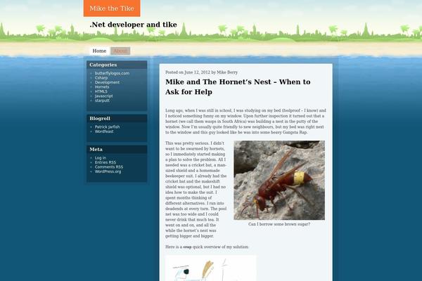 Beach theme site design template sample