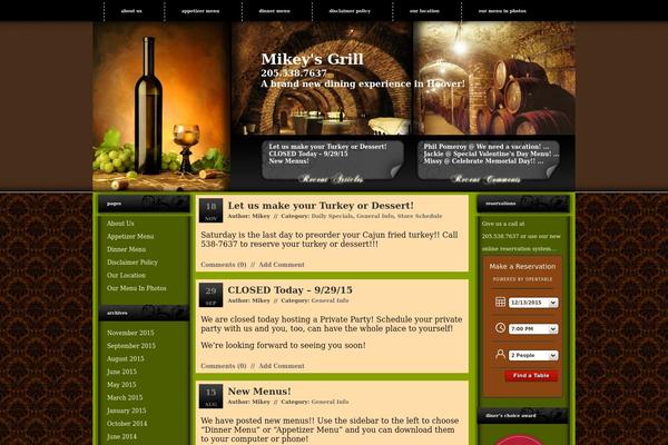 Wine theme site design template sample