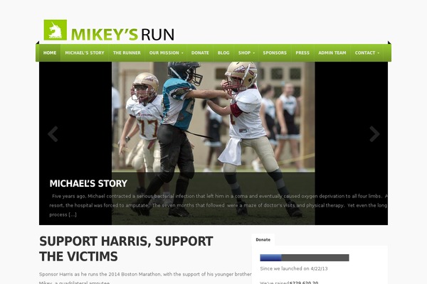 Site using Donate Extra plugin