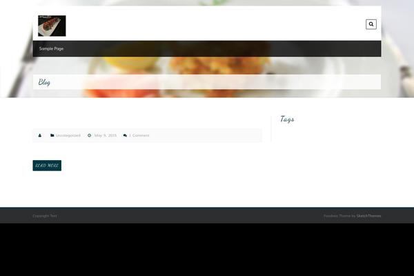 Foodeez Lite theme site design template sample