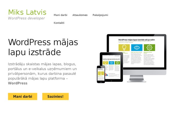 K2 theme site design template sample