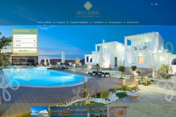 Resort theme site design template sample