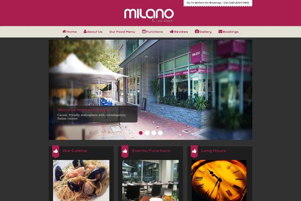 Dine & Drink theme site design template sample