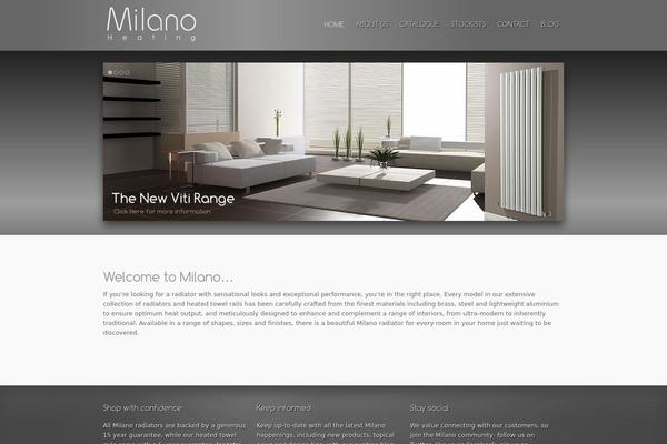 Milano theme site design template sample