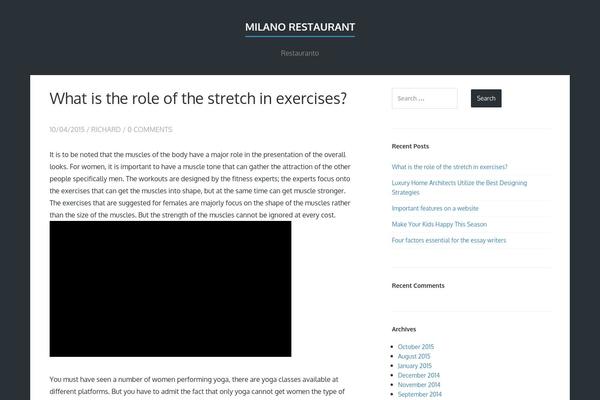 Finch theme site design template sample
