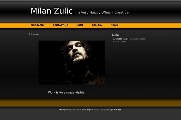 Layers theme site design template sample