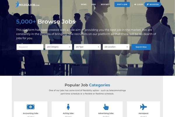Site using Front End PM plugin