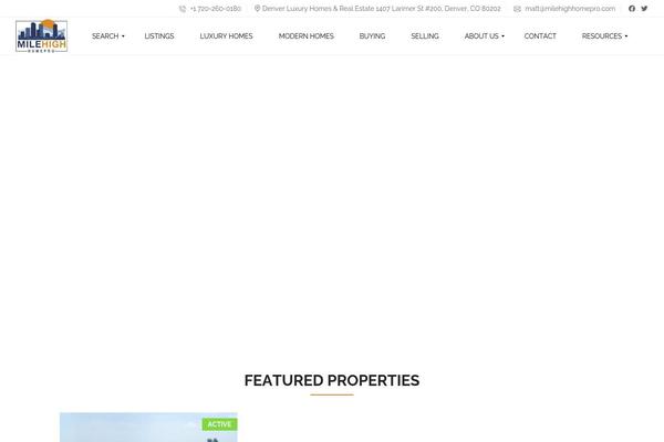 Site using Myhome-idx-broker plugin