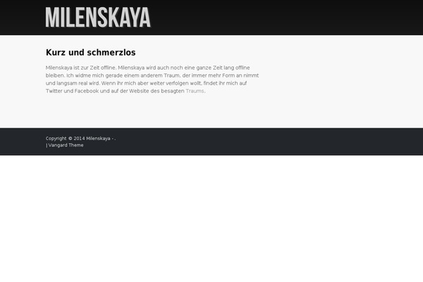 Vangard theme site design template sample