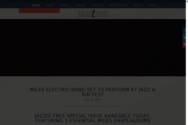 milesdavis.com site used Milesdavis