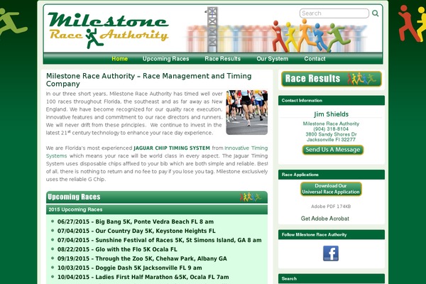 milestoneraceauthority.com site used Milestone-race-authority-website-2020