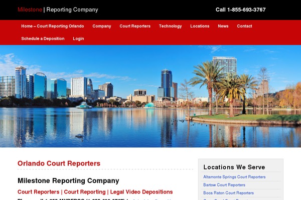 milestonereportingcompany.com site used Milestone