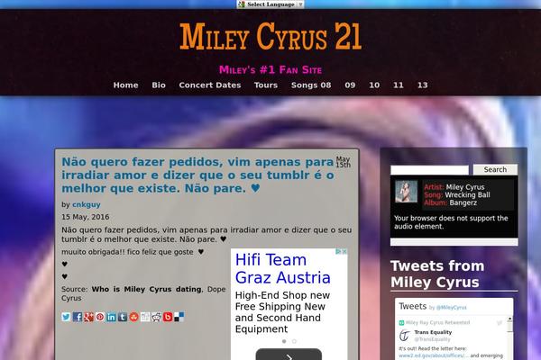 Site using iTunes Lookup Widget plugin