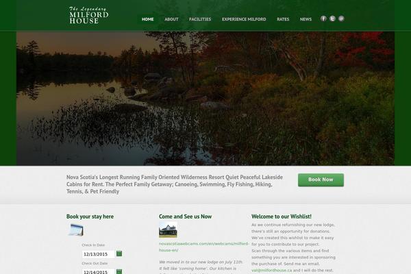 milfordhouse.ca site used Momento