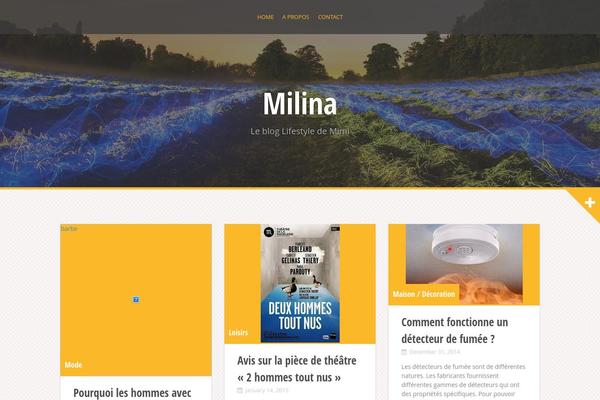 Alizee theme site design template sample