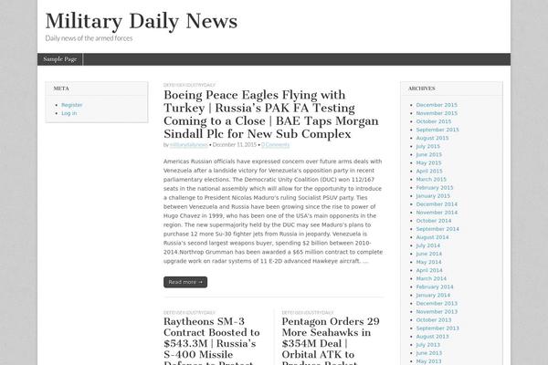 Magazine Basic theme site design template sample