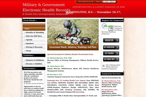 Conference theme site design template sample