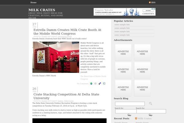 DarkZen theme site design template sample