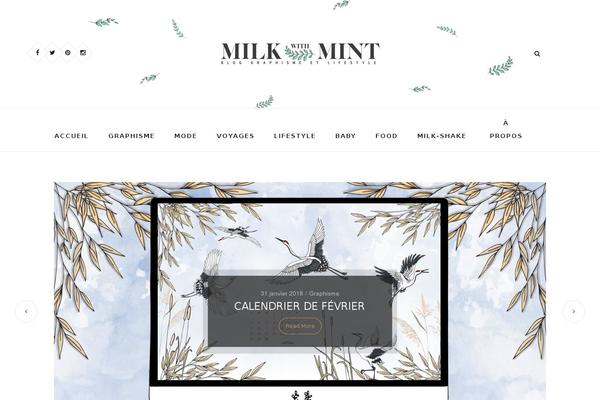 milkwithmint.com site used Letsblog