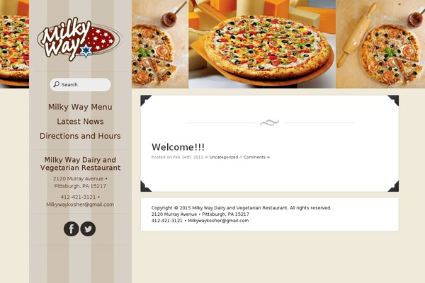 Eatery theme site design template sample