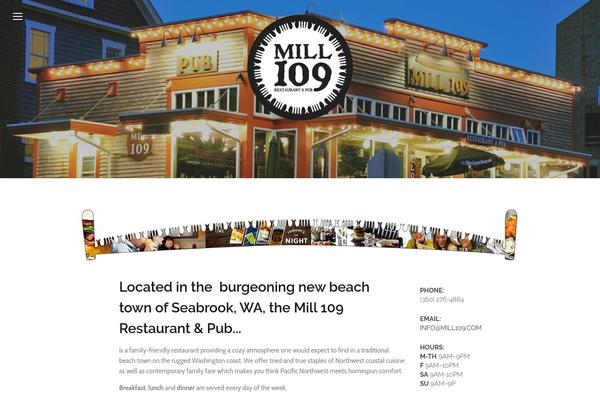 Restaurant theme site design template sample