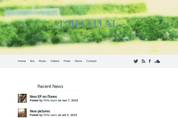 Harmony theme site design template sample
