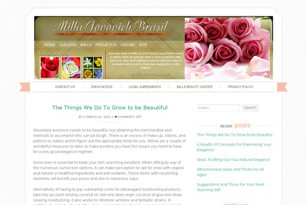 Sugar and Spice theme site design template sample