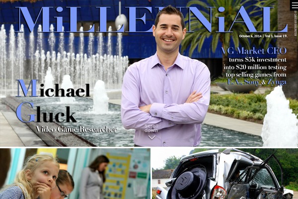 millennial theme websites examples