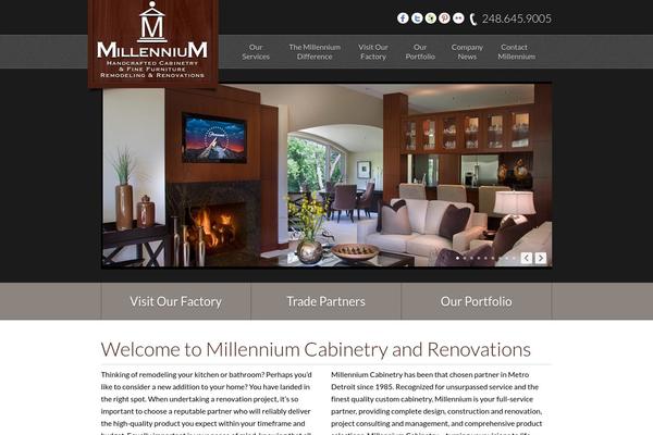 Millennium theme site design template sample
